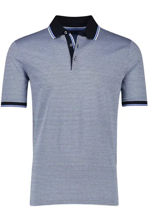 Bugatti Katoenen polo wijde fit gestreept