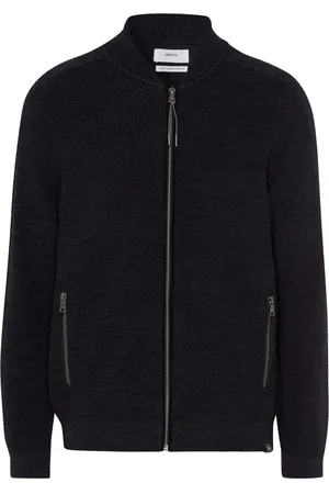 Brax Vest effen rits normale fit
