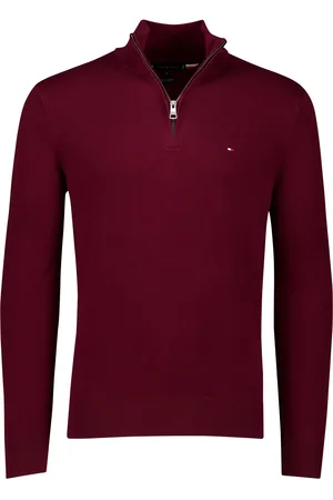 Tommy Hilfiger Half zip trui katoen