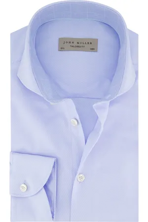 john miller Overhemd tailored fit witte knopen