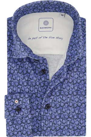 Blue Industry Casual overhemd print