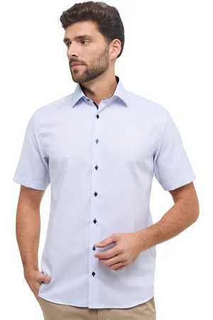 ETERNA Overhemd korte mouw Modern Fit ruitje