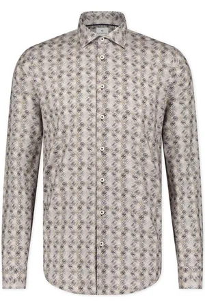 Blue Industry Casual overhemd slim fit geprint 100% katoen