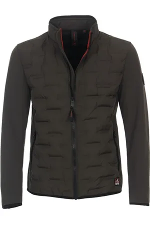 Casa Moda Tussenjas effen rits normale fit