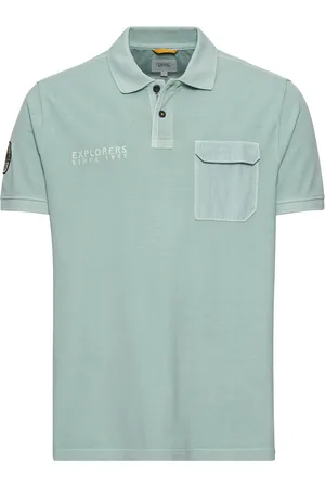 Camel Active Katoenen polo effen wijde fit
