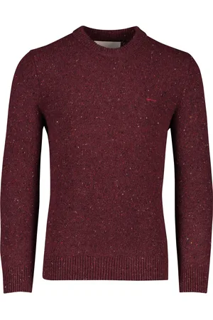 GANT Trui ronde hals wol rood