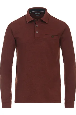 Casa Moda Polo lange mouw rood