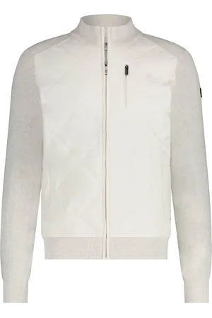 State of art Vest effen lichtgrijs katoen