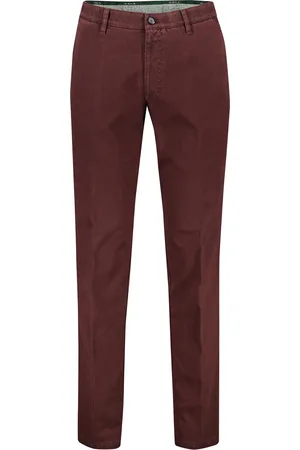 M.E.N.S. Katoenen broek normale fit effen katoen