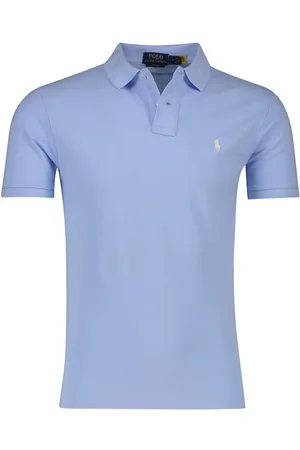 Ralph Lauren Polo Slim Fit effen katoen 2 knoops