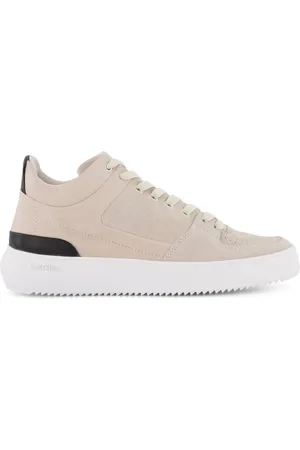 Blackstone Sneakers effen leer hoog