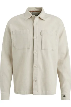 Cast Iron Overshirt normale fit effen