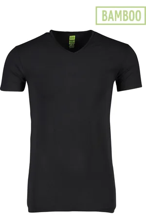 Alan Red T-shirt effen bamboe Baltimore