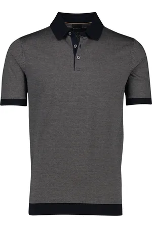 Bugatti Katoenen polo gestreept wijde fit