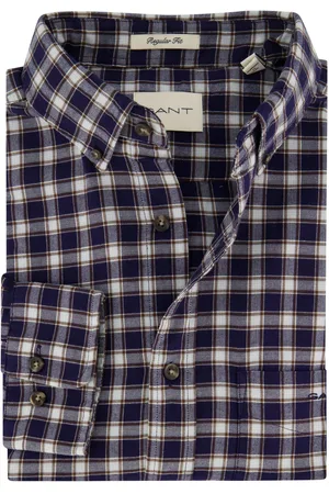 GANT Casual overhemd normale fit geruit 100% katoen