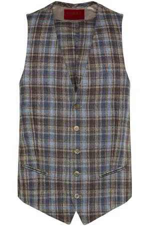 Digel Slim fit gilet geruit