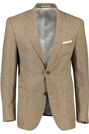 Carl Gross Concept Green colbert effen wol normale fit