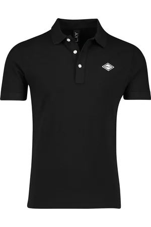 Replay 3-knoops polo normale fit katoen
