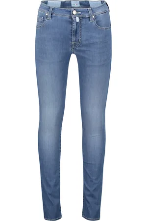 sartoria tramarossa Katoenen jeans Leonardo zip slim fit