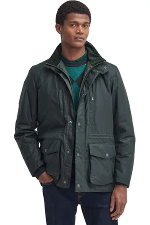 Barbour Normale Fit waxjas effen
