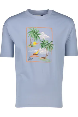 GANT T-shirt effen met palmbomen opdruk