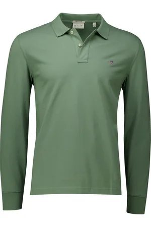 GANT Polo lange mouw effen Shield LS Pique Rugger