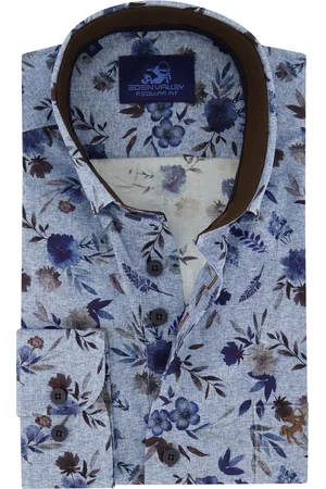 Eden Valley Casual bloemen overhemd Regular Fit
