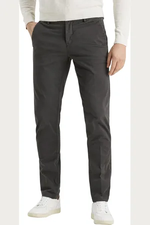 Vanguard Katoenen Pantalon chino effen slim fit