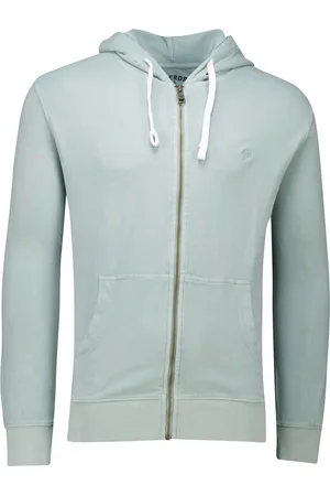 Superdry Katoenen vest capuchon mint normale fit
