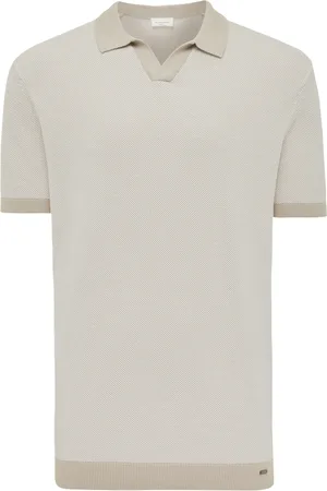 Gentiluomo Polo effen normale fit katoen