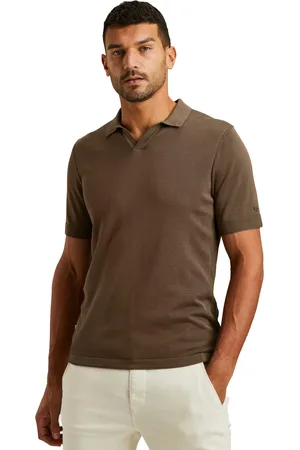 Cast Iron Korte mouw polo effen katoen normale fit