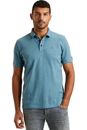 Cast Iron Polo effen jersey katoen normale fit