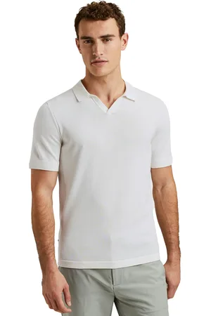 Cast Iron Short polo effen katoen normale fit