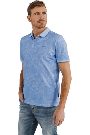 State of art Katoenen poloshirt geprint wijde fit