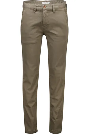 Cast Iron Chino effen normale fit katoen