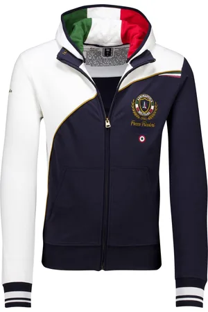 Aeronautica Militare Vest navy met capuchon