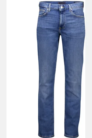 Tommy Hilfiger Denton straight fit 5-p jeans lichtblauw katoen zonder omslag