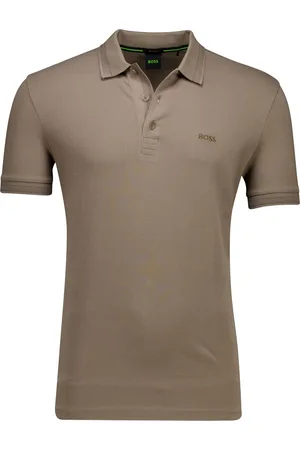 HUGO BOSS Green polo regular fit pique effen