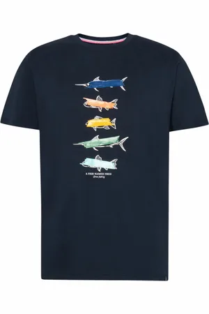 A fish named fred T-shirt met opdruk