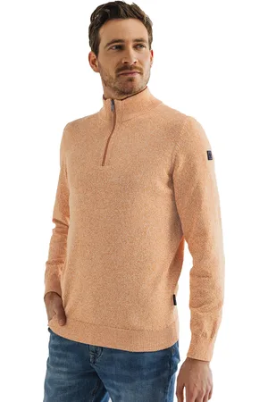 State of art Half zip trui melange