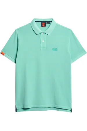 Superdry Polo effen pique 2-knoops