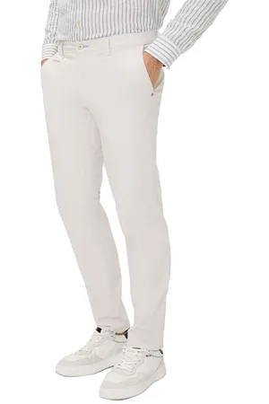 Brax Fabio pantalon chino effen wijde fit katoen