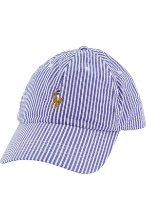 Ralph Lauren Pet blauw wit gestreept katoen