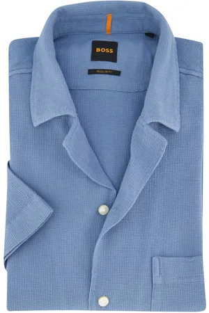 HUGO BOSS Boss Orange Rayer korte mouw overhemd wide collar