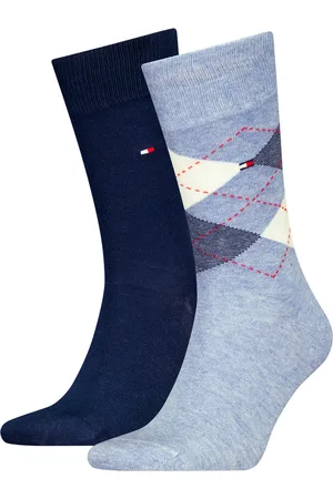 Tommy Hilfiger Sokken 2-pack navy geruit