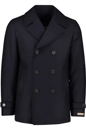 Portofino Normale fit winterjas effen wol