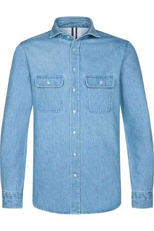 Profuomo Denum casual overshirt