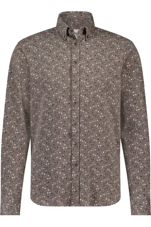 State of art Casual overhemd geprint katoen wijde fit