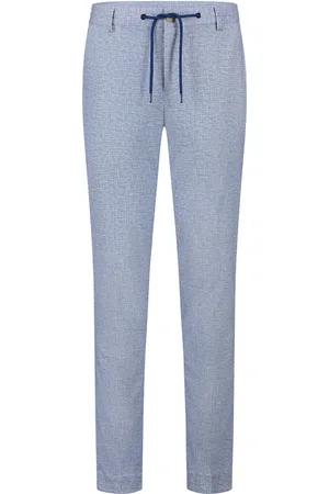Blue Industry Chino geprint polyester