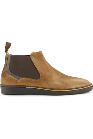 Floris van Bommel Van Bommel boots effen elastiek suede